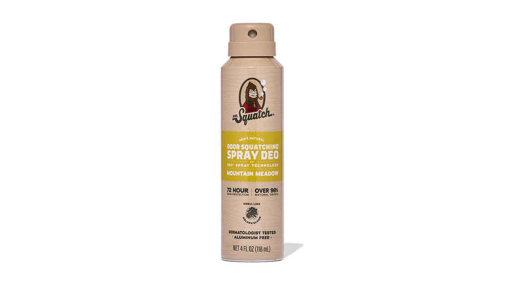 Mountain Meadow Spray Deodorant - Smell Clean and Stay Sharp