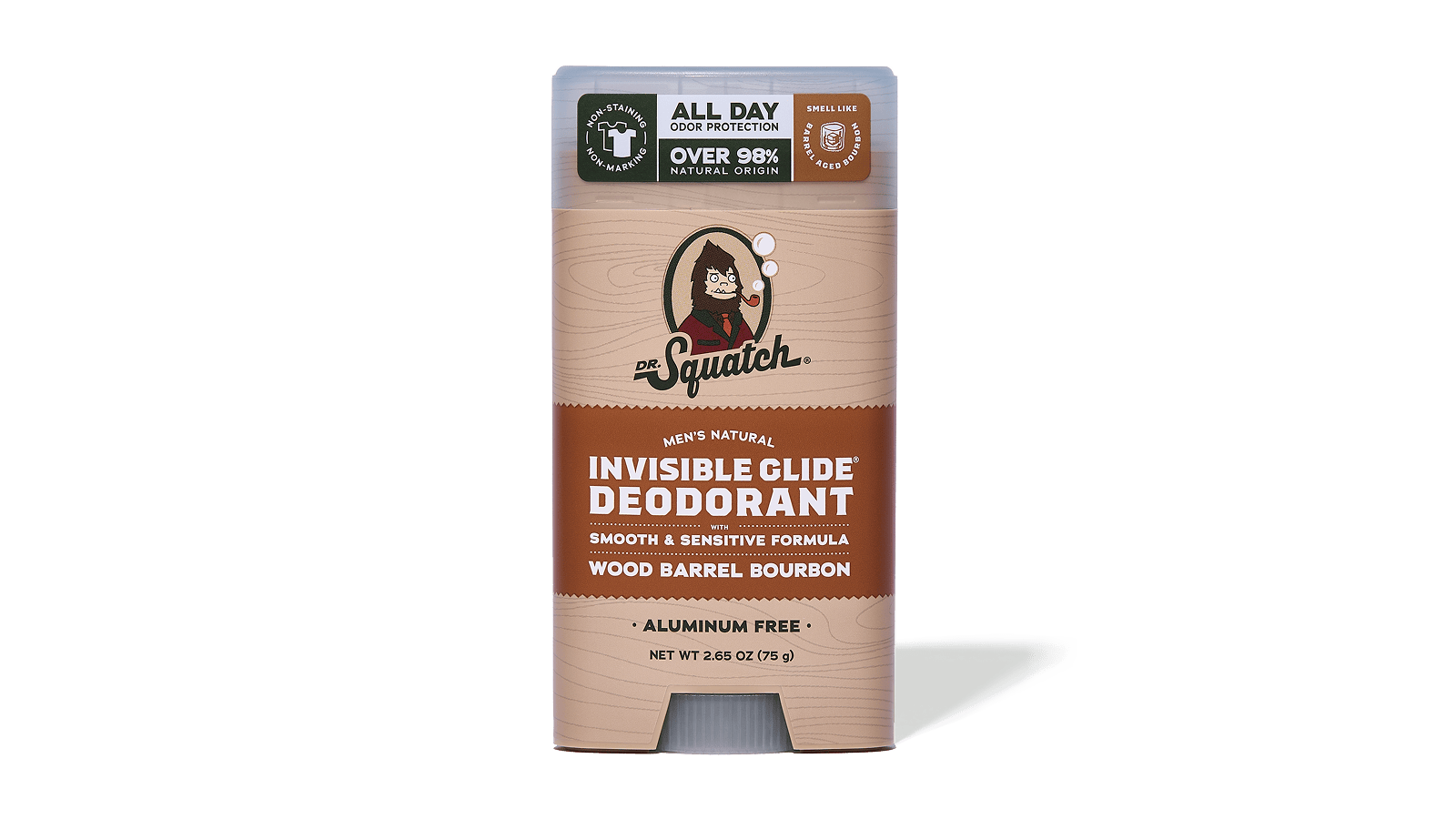 Wood Barrel Bourbon Invisible Glide Deodorant - Bring Clean Energy Back
