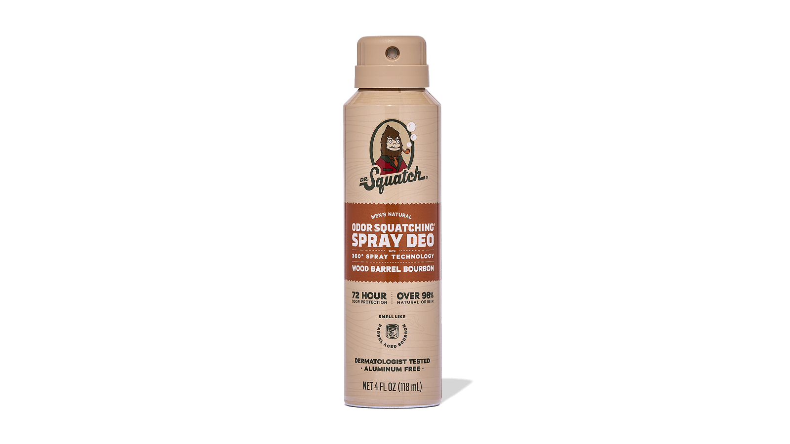 Wood Barrel Bourbon Spray Deodorant - Shower Fuel for Men