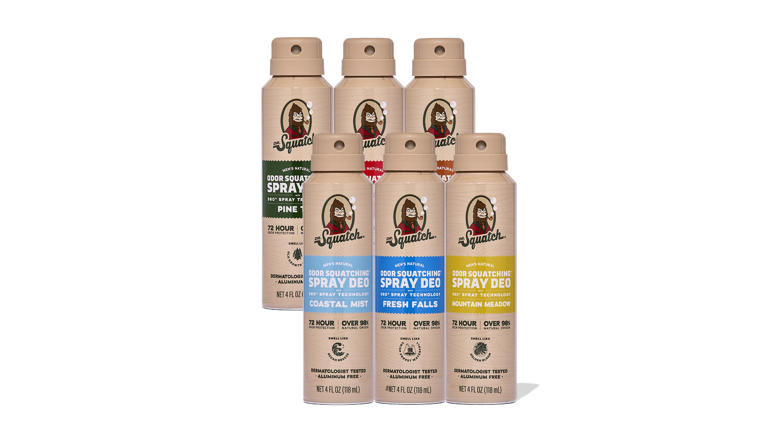 Spray Deodorant 6-Pack - Upgrade Your Soap Game