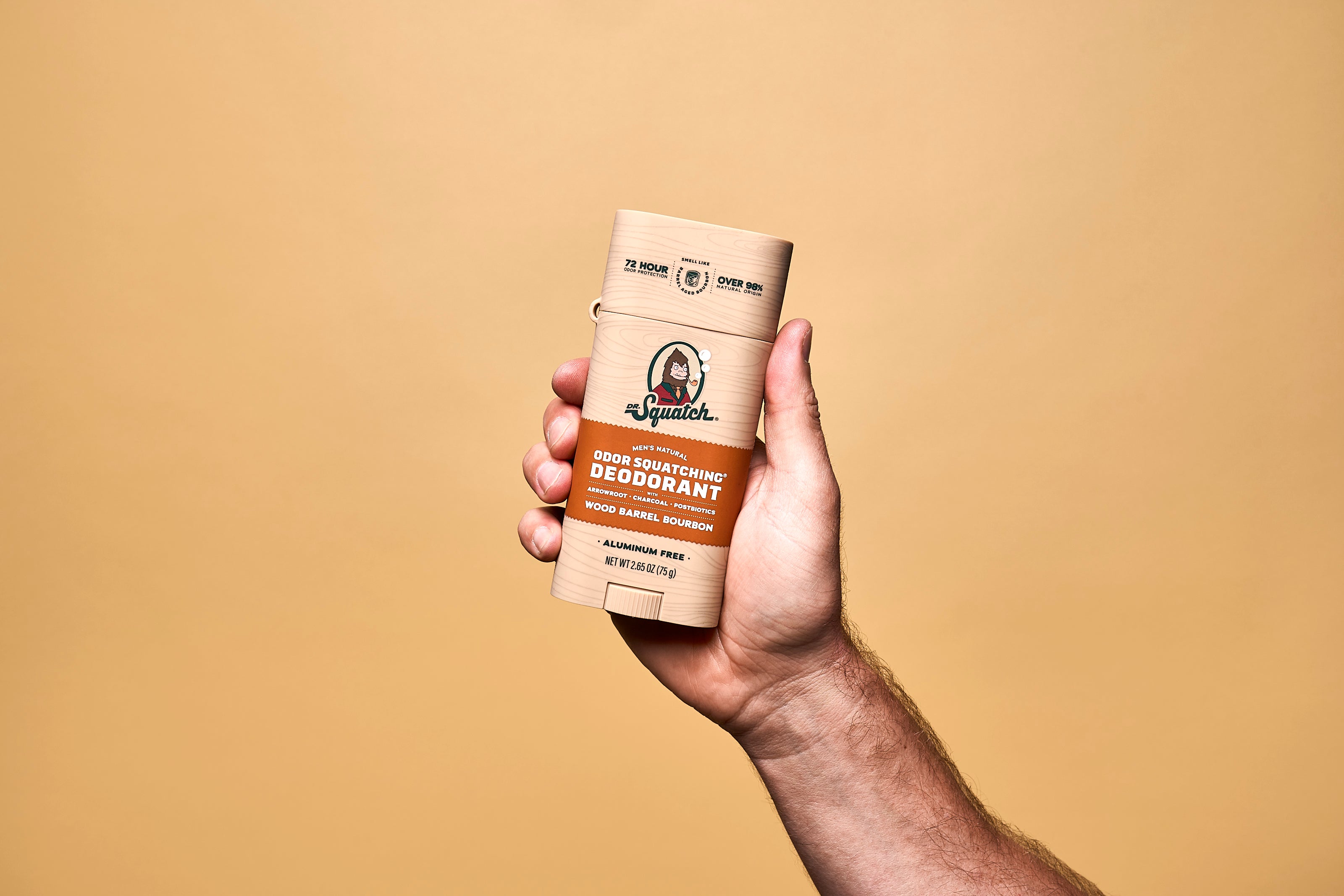 Wood Barrel Bourbon Deo Flask - Get a Better Clean