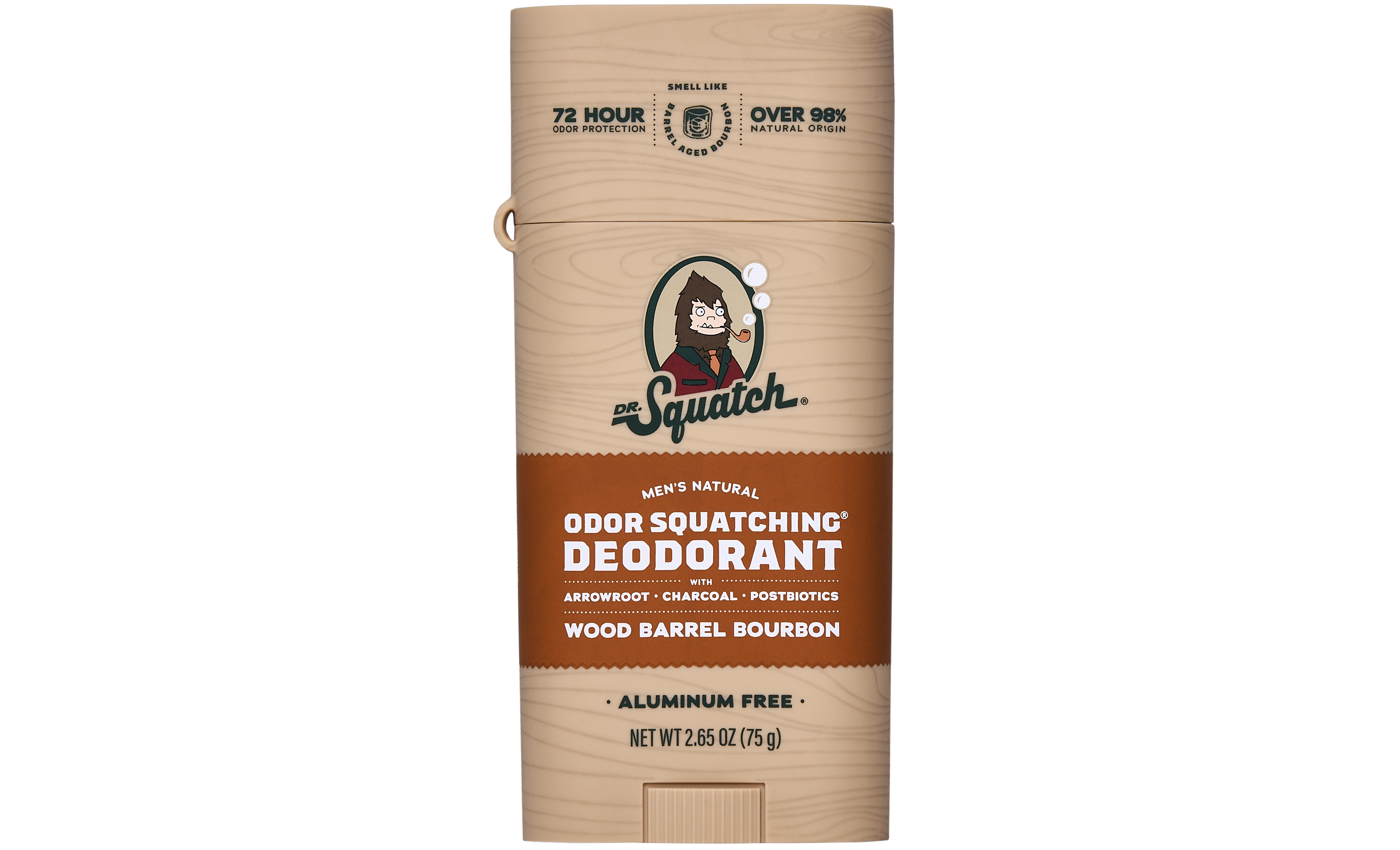 Wood Barrel Bourbon Deo Flask - Get a Better Clean