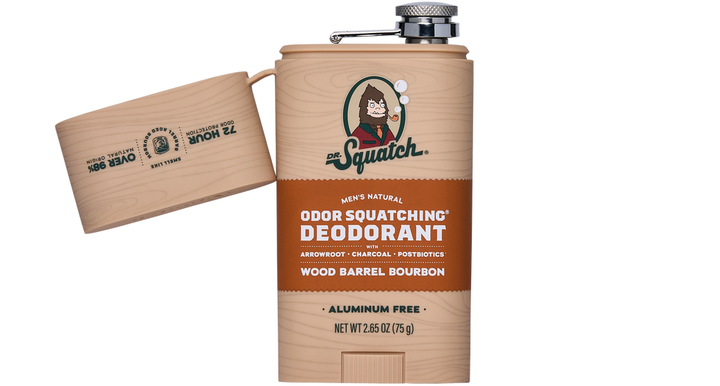 Wood Barrel Bourbon Deo Flask - Get a Better Clean