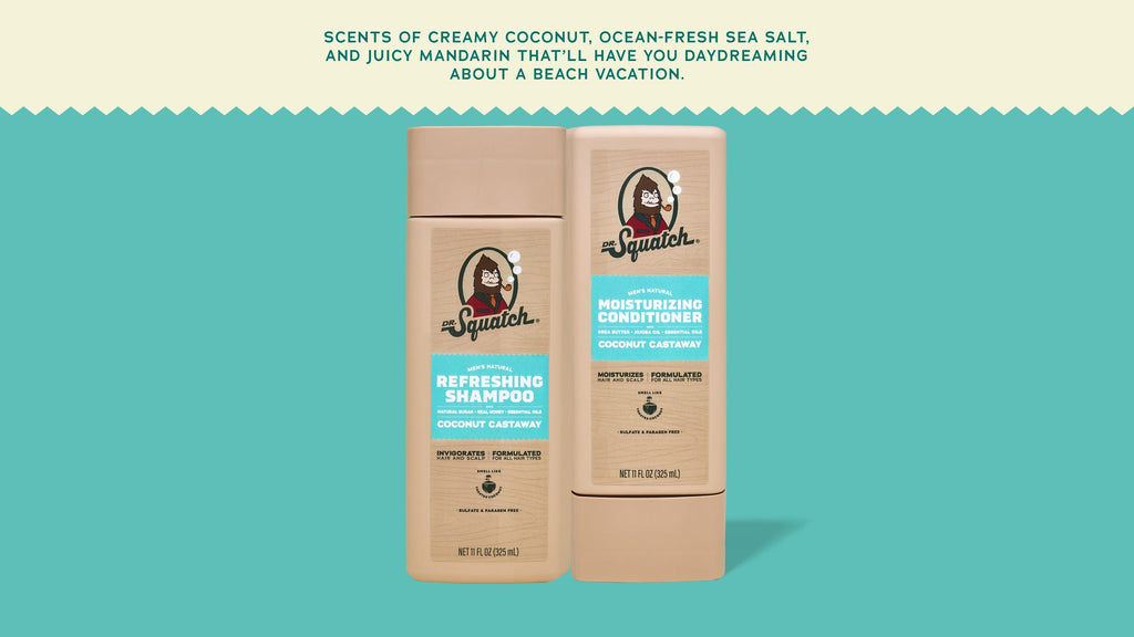 Coconut Castaway Hair Care Kit - Smell Clean Not Overdone