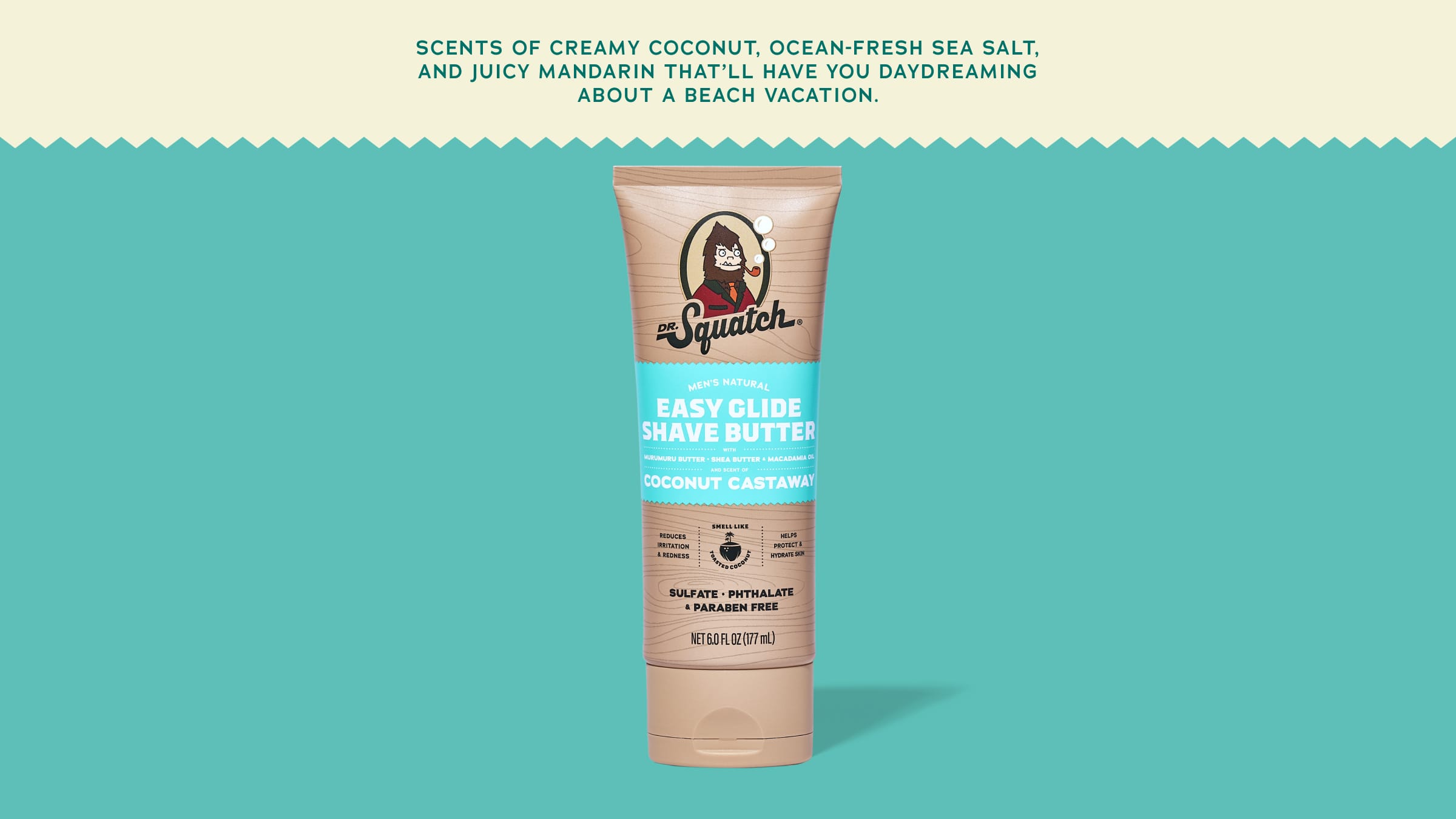 Easy Glide Shave Butter Coconut Castaway - Smell Good and Feel Ready