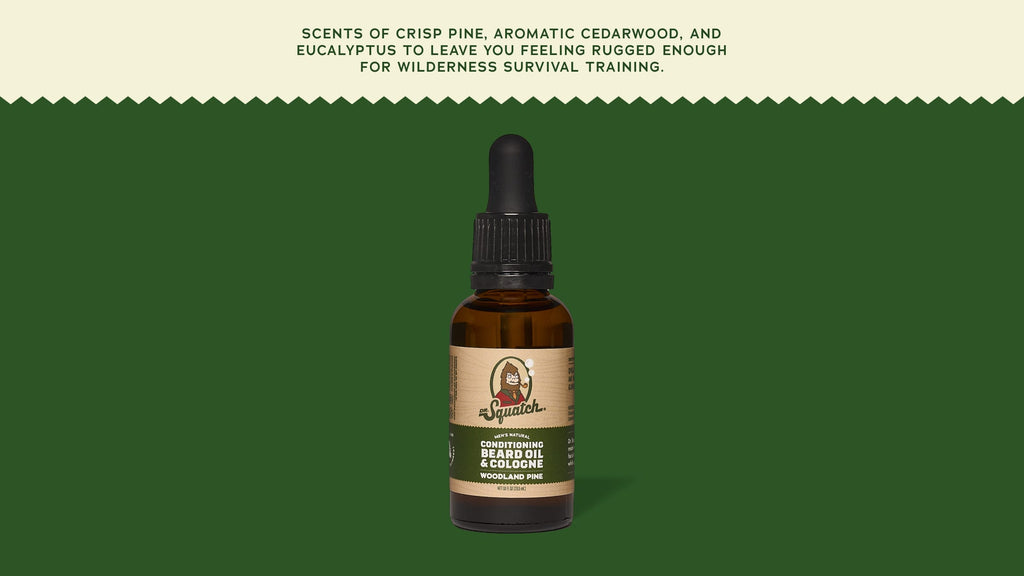 Conditioning Beard Oil & Cologne Woodland Pine - Fresh Scent With No Fuss