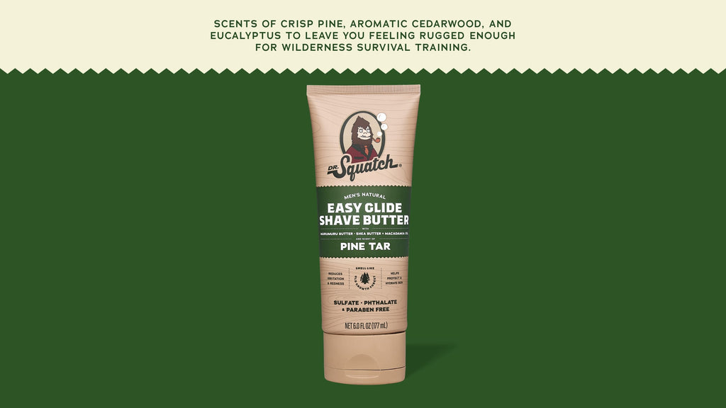 Easy Glide Shave Butter Pine Tar - Smell Clean and Stay Sharp