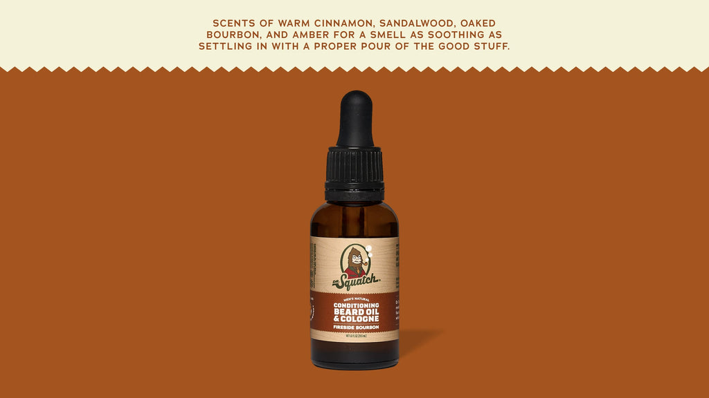 Conditioning Beard Oil & Cologne Fireside Bourbon - Wash Clean and Smell Fresh