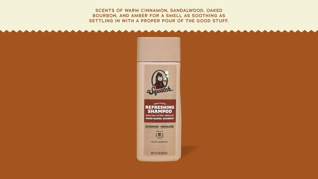Wood Barrel Bourbon Shampoo - Clean Skin Great Scent