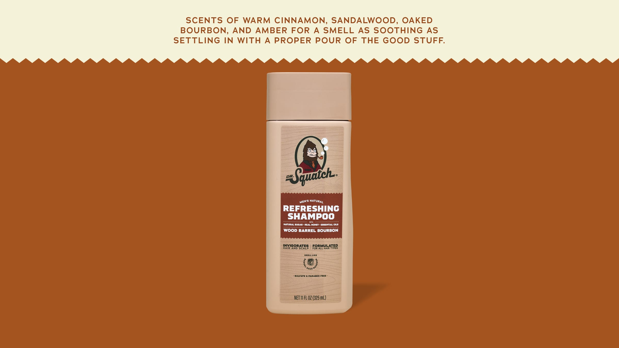Wood Barrel Bourbon Shampoo - Clean Skin Great Scent