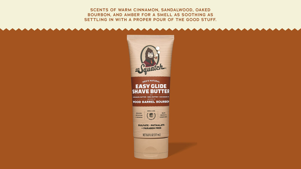 Easy Glide Shave Butter Wood Barrel Bourbon - Upgrade the Way You Wash