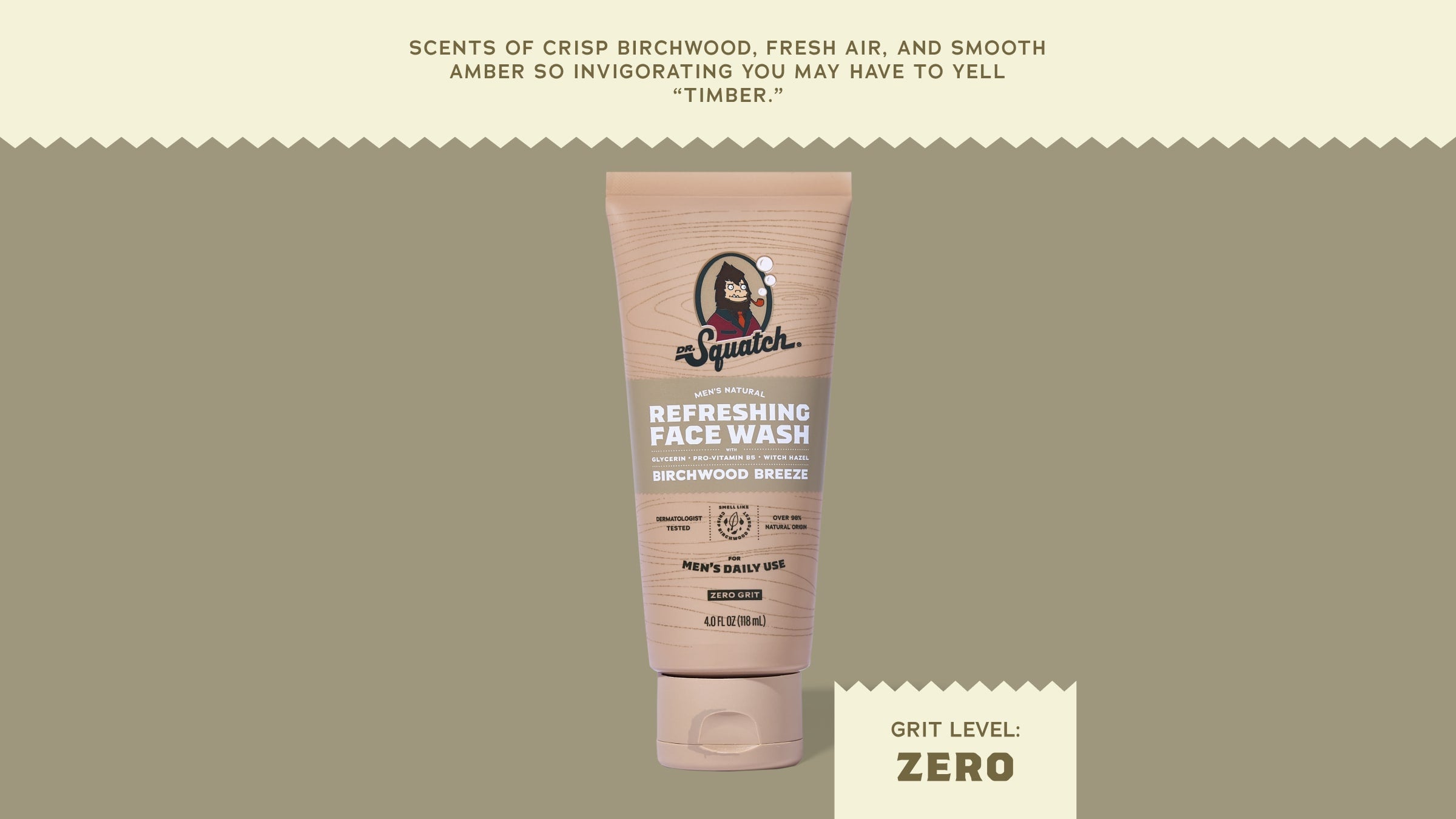 Birchwood Breeze Refreshing Face Wash - Shower Ready in Minutes