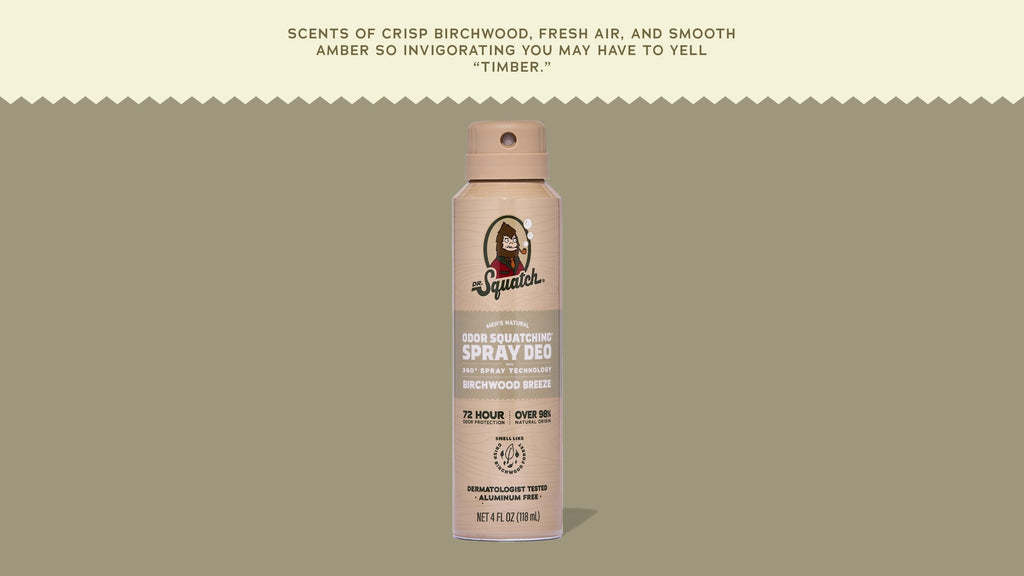 Birchwood Breeze Spray Deodorant - Soap Built for Daily Grind