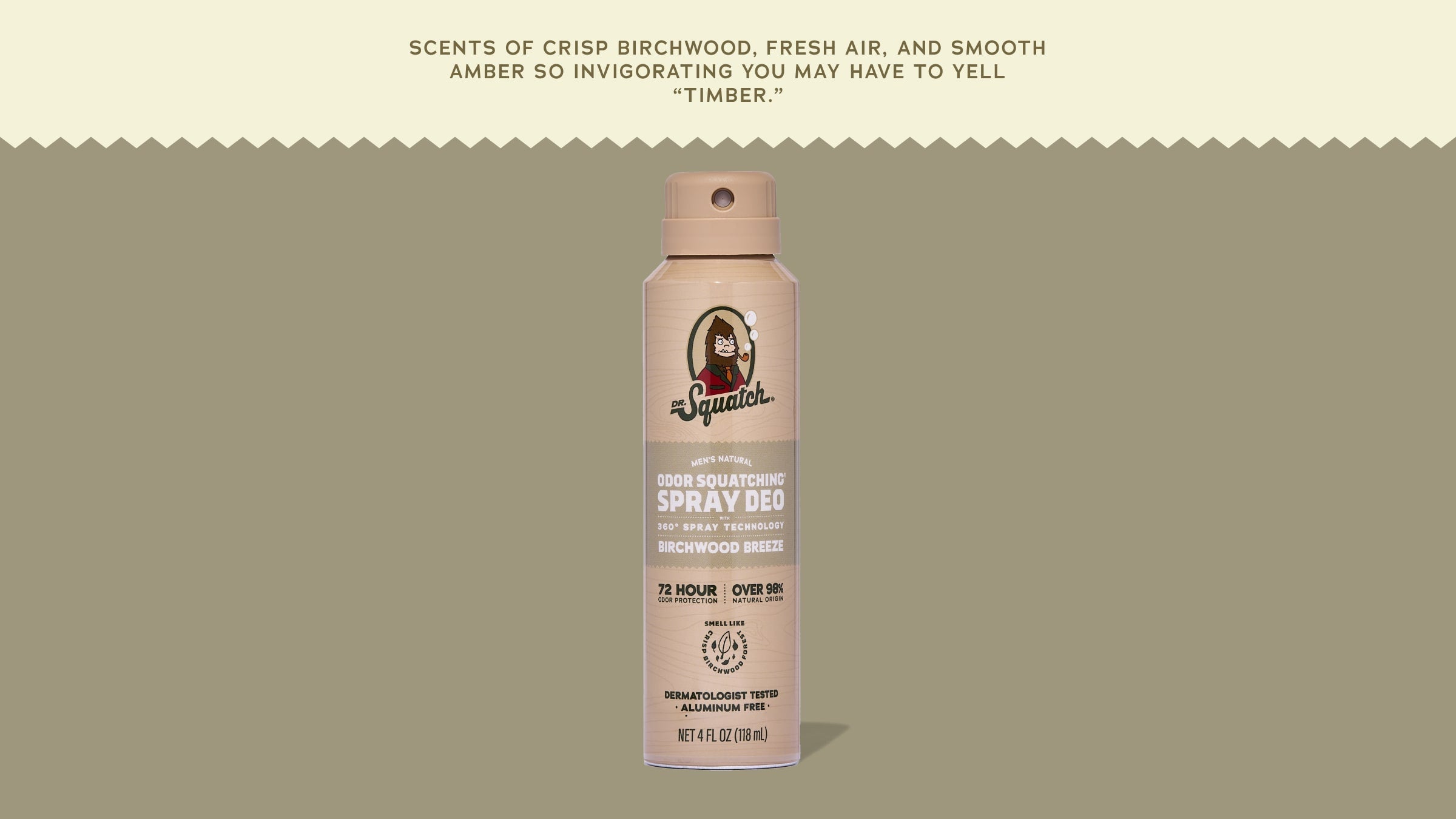 Birchwood Breeze Spray Deodorant - Soap Built for Daily Grind