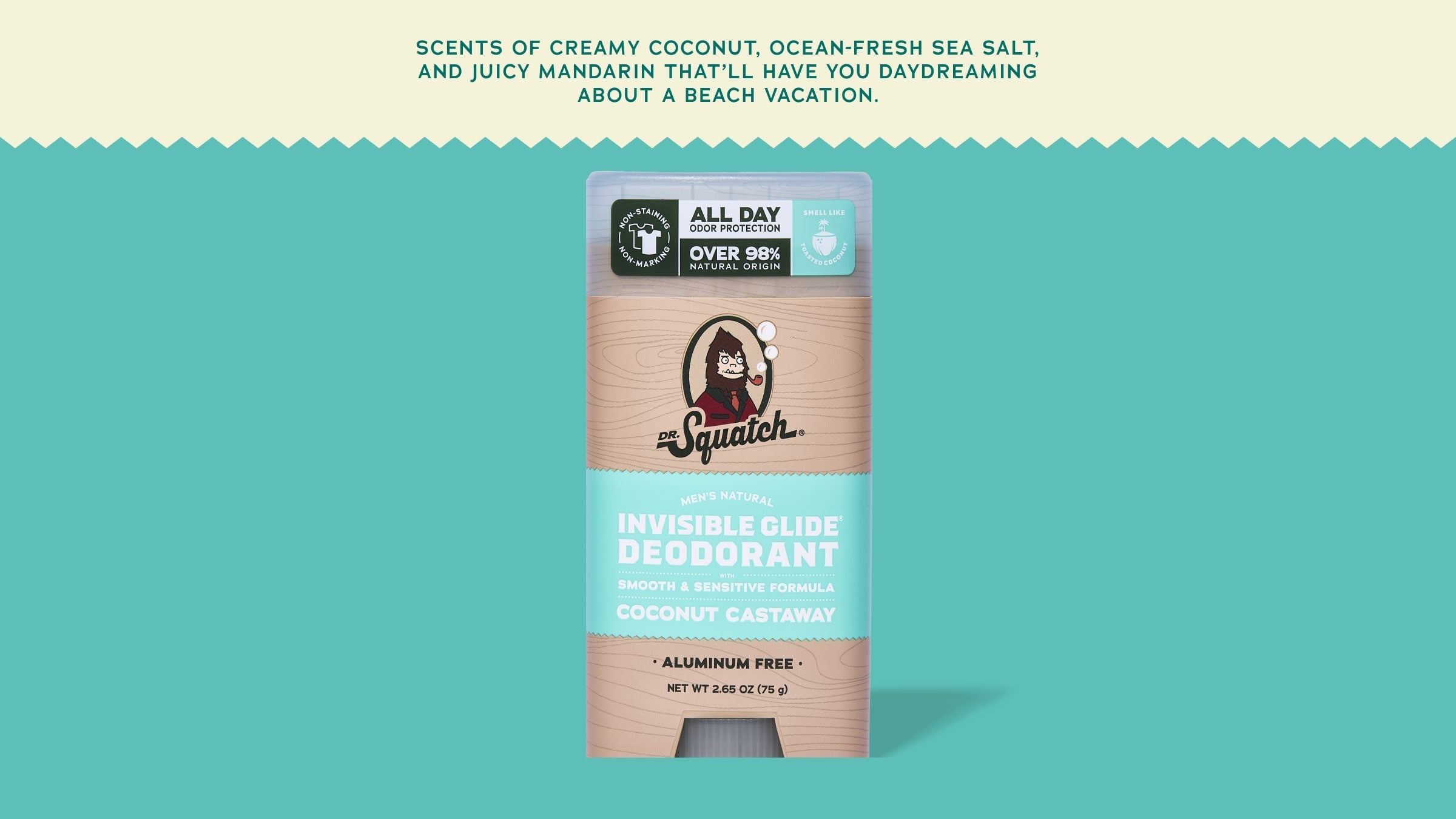 Coconut Castaway Invisible Glide Deodorant - Upgrade Your Daily Clean