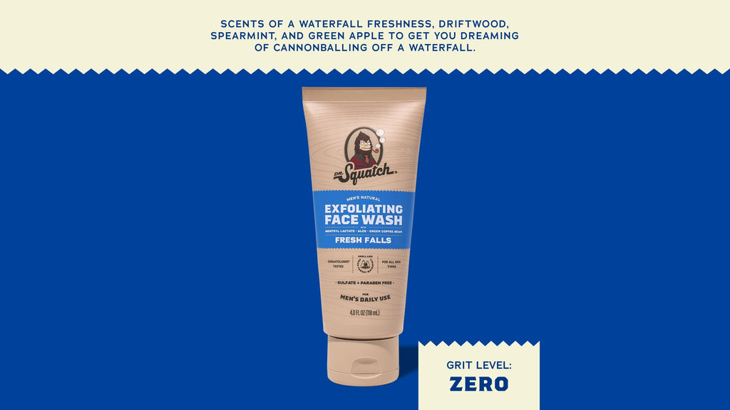 Fresh Falls Exfoliating Face Wash - Feel Fresh After the Gym