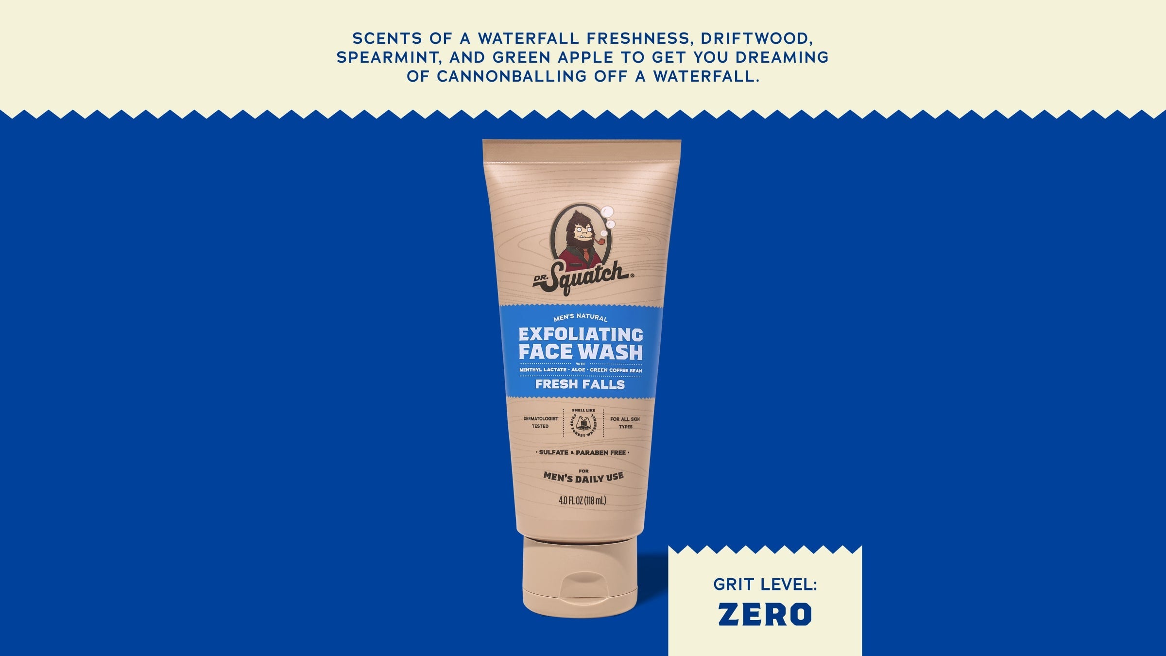 Fresh Falls Exfoliating Face Wash - Feel Fresh After the Gym