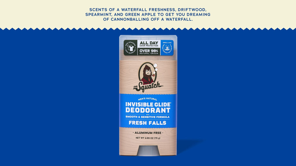 Fresh Falls Invisible Glide Deodorant - Men's Soap That Delivers