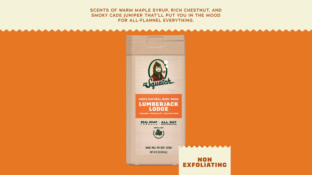 14 oz Lumberjack Lodge Body Wash - Smell Clean All Day