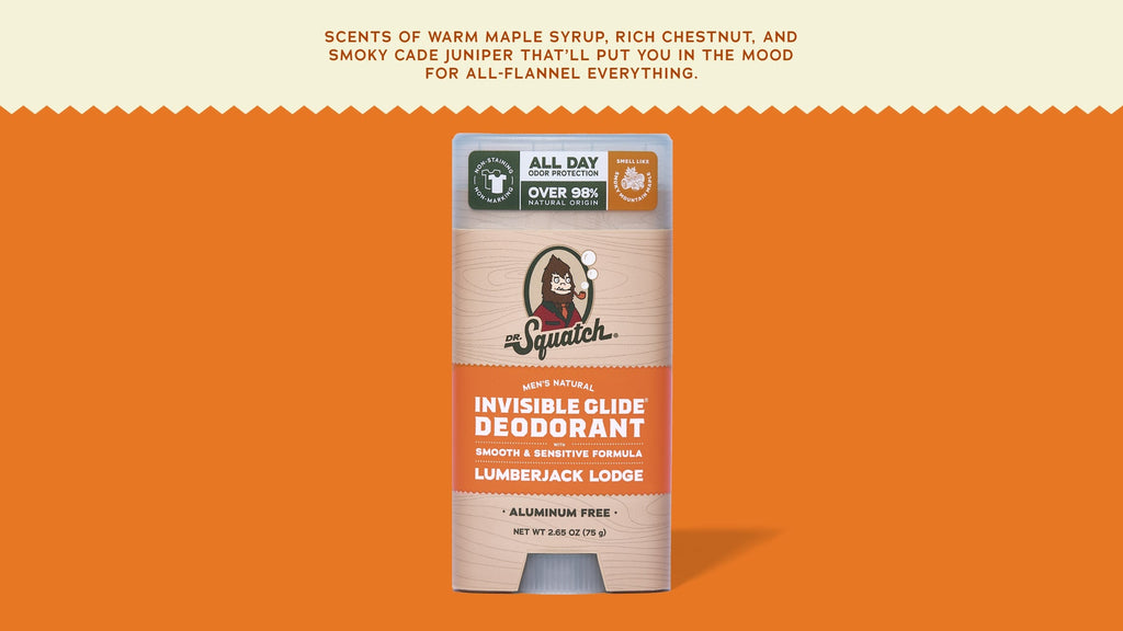 Lumberjack Lodge Invisible Glide Deodorant - A Fresh Take on Soap