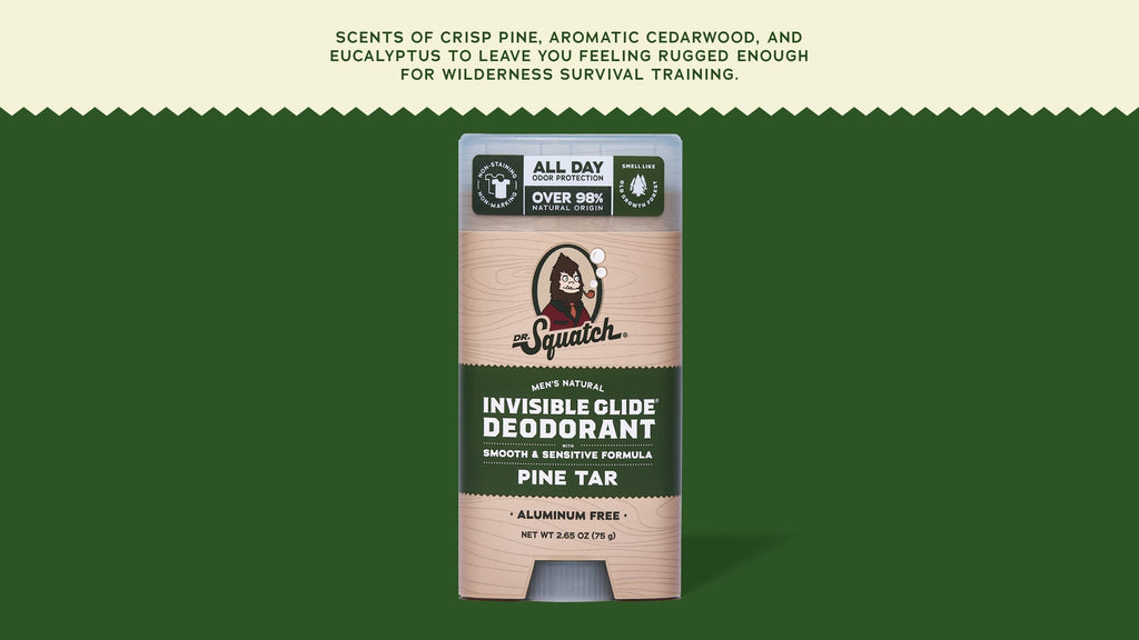 Pine Tar Invisible Glide Deodorant - Clean Feels Better