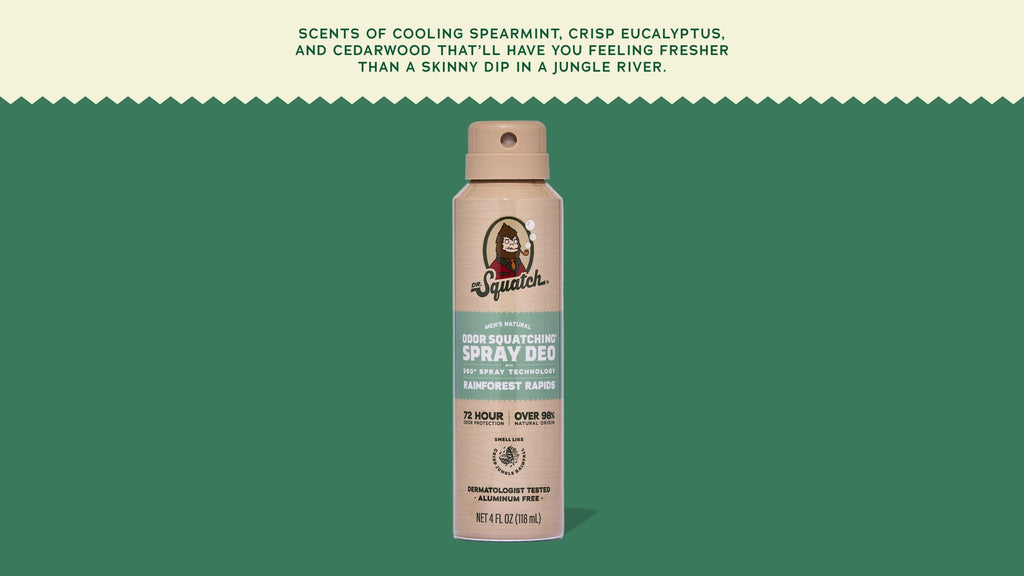Rainforest Rapids Spray Deodorant - Clean Starts in the Shower
