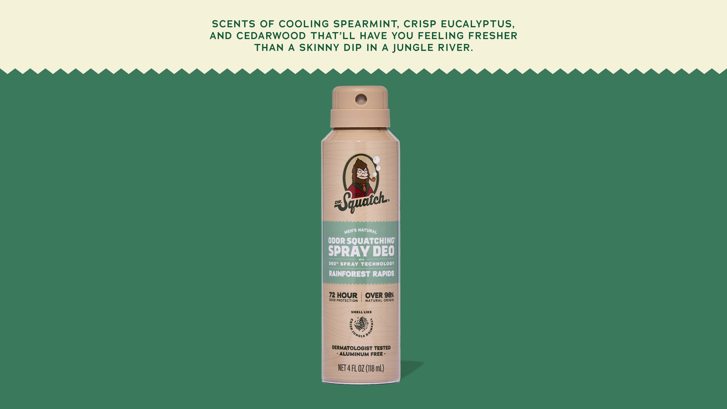 Rainforest Rapids Spray Deodorant - Clean Starts in the Shower