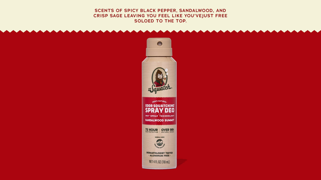 Sandalwood Summit Spray Deodorant - Soap Built for Men