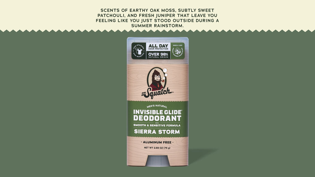 Sierra Storm Invisible Glide Deodorant - Fresh Soap for Men