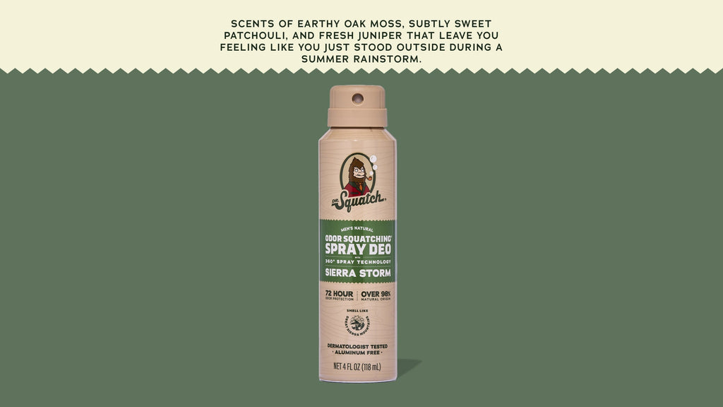 Sierra Storm Spray Deodorant - Wash Away the Workday