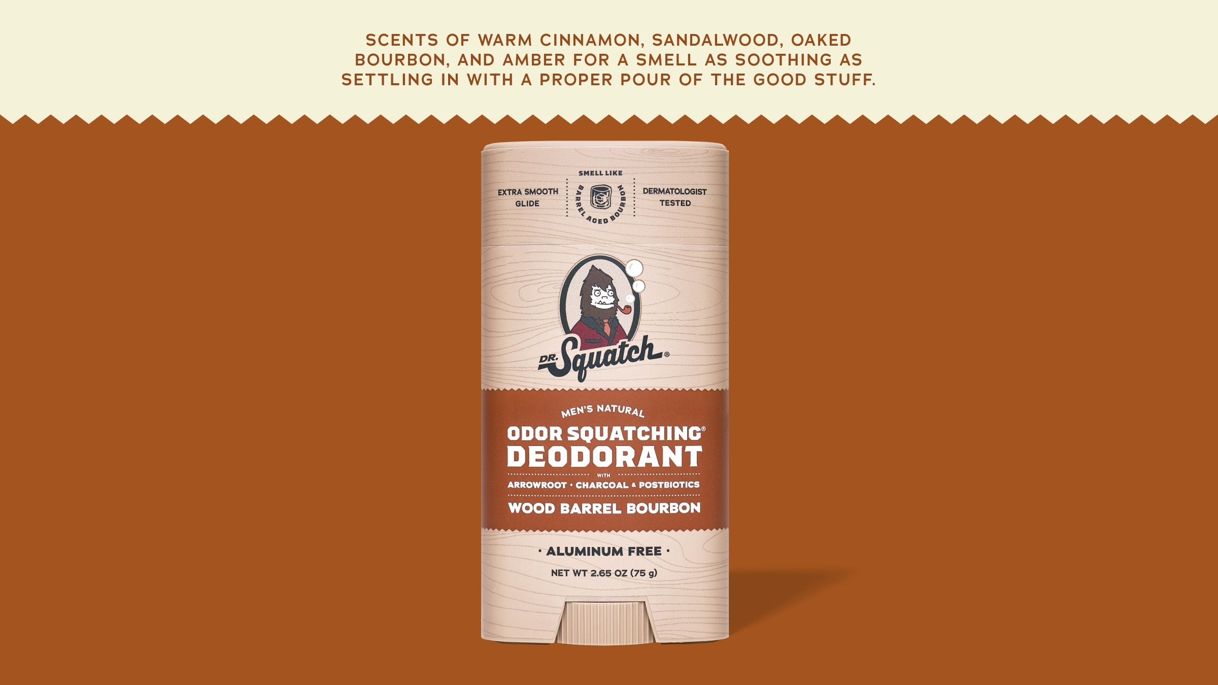 Wood Barrel Bourbon Deodorant - Freshness Built for Men