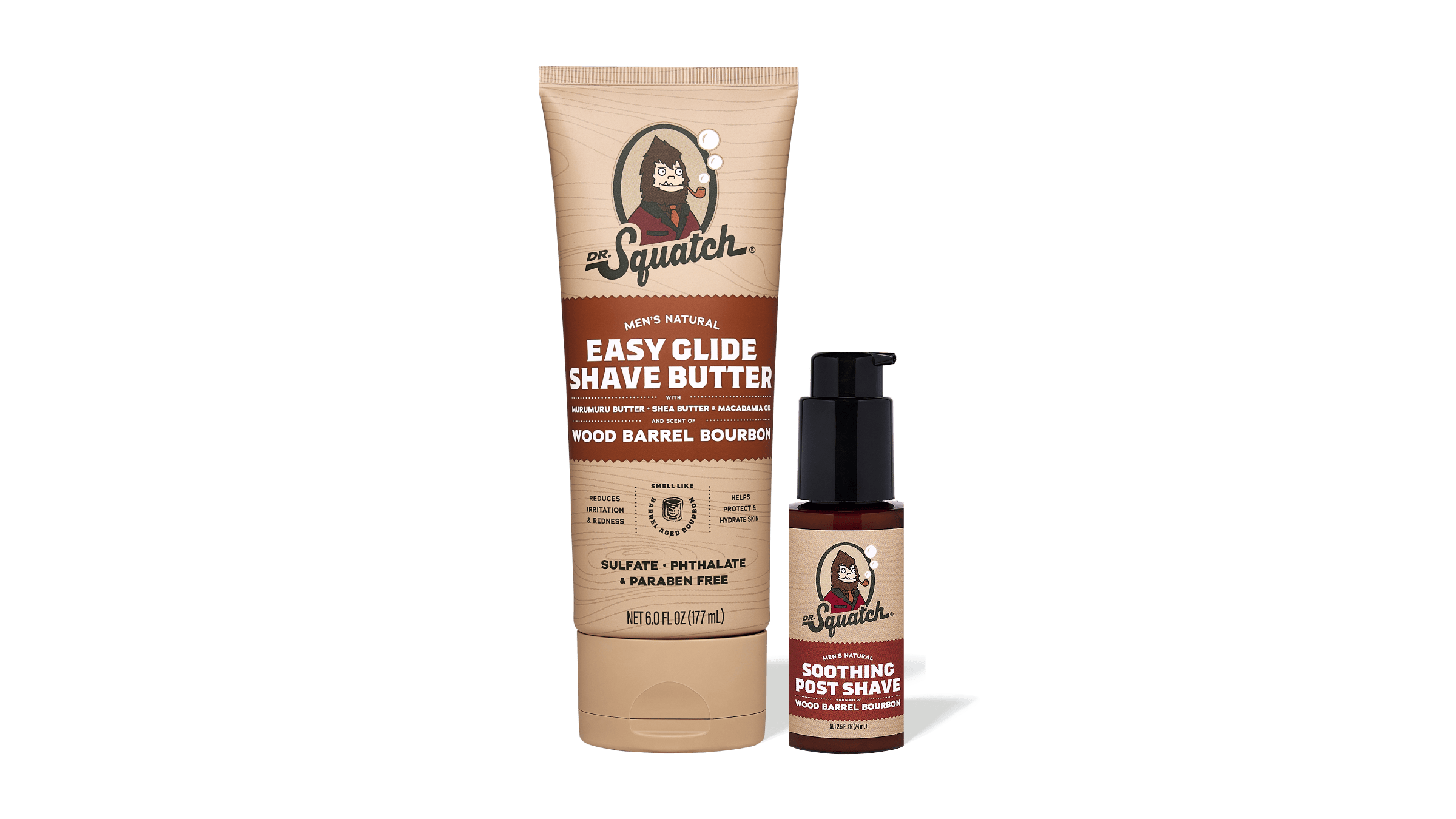 Wood Barrel Bourbon Smooth Shave Bundle - Soap Worth Showing Off