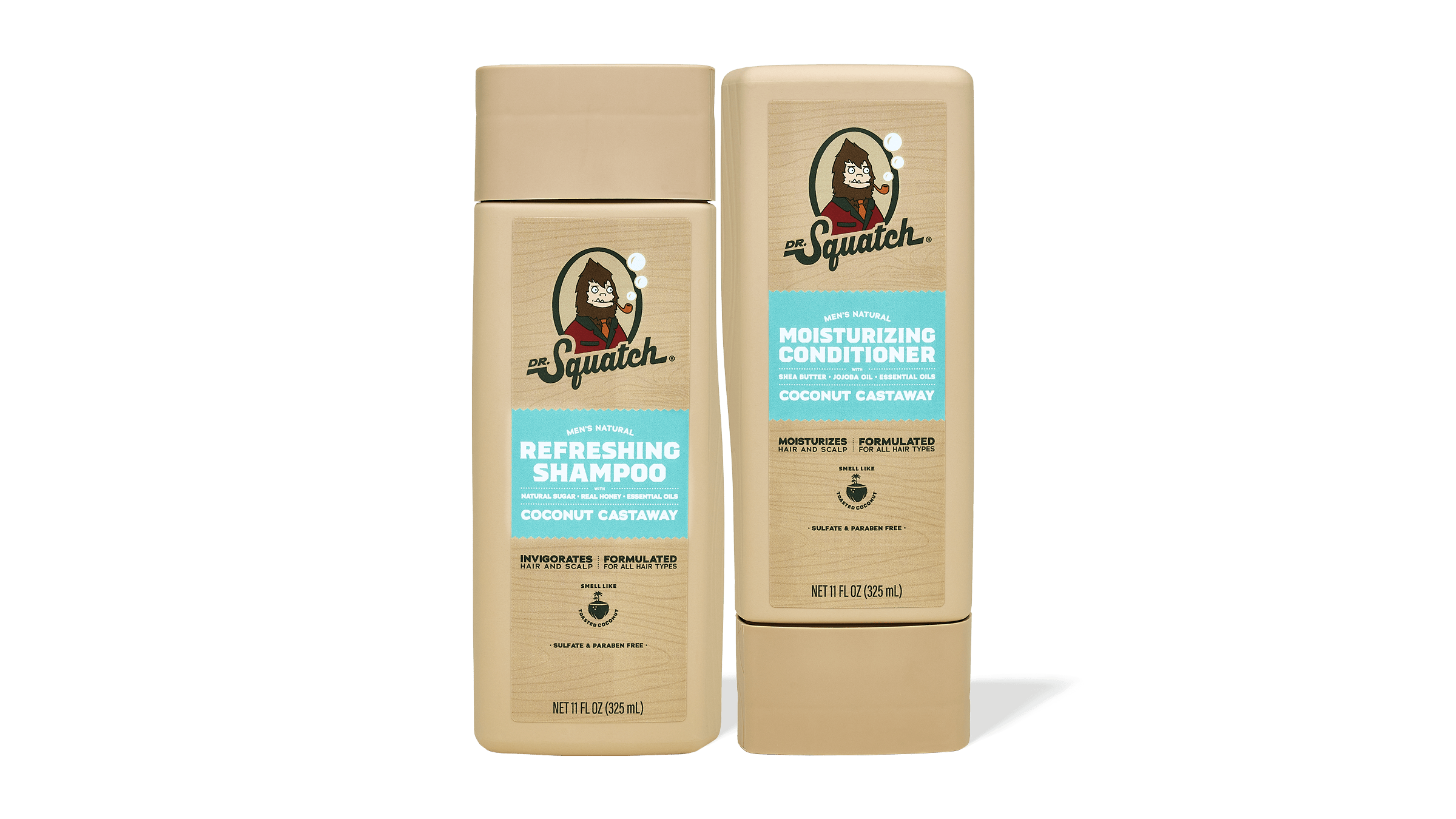 Coconut Castaway Hair Care Kit - Smell Clean Not Overdone