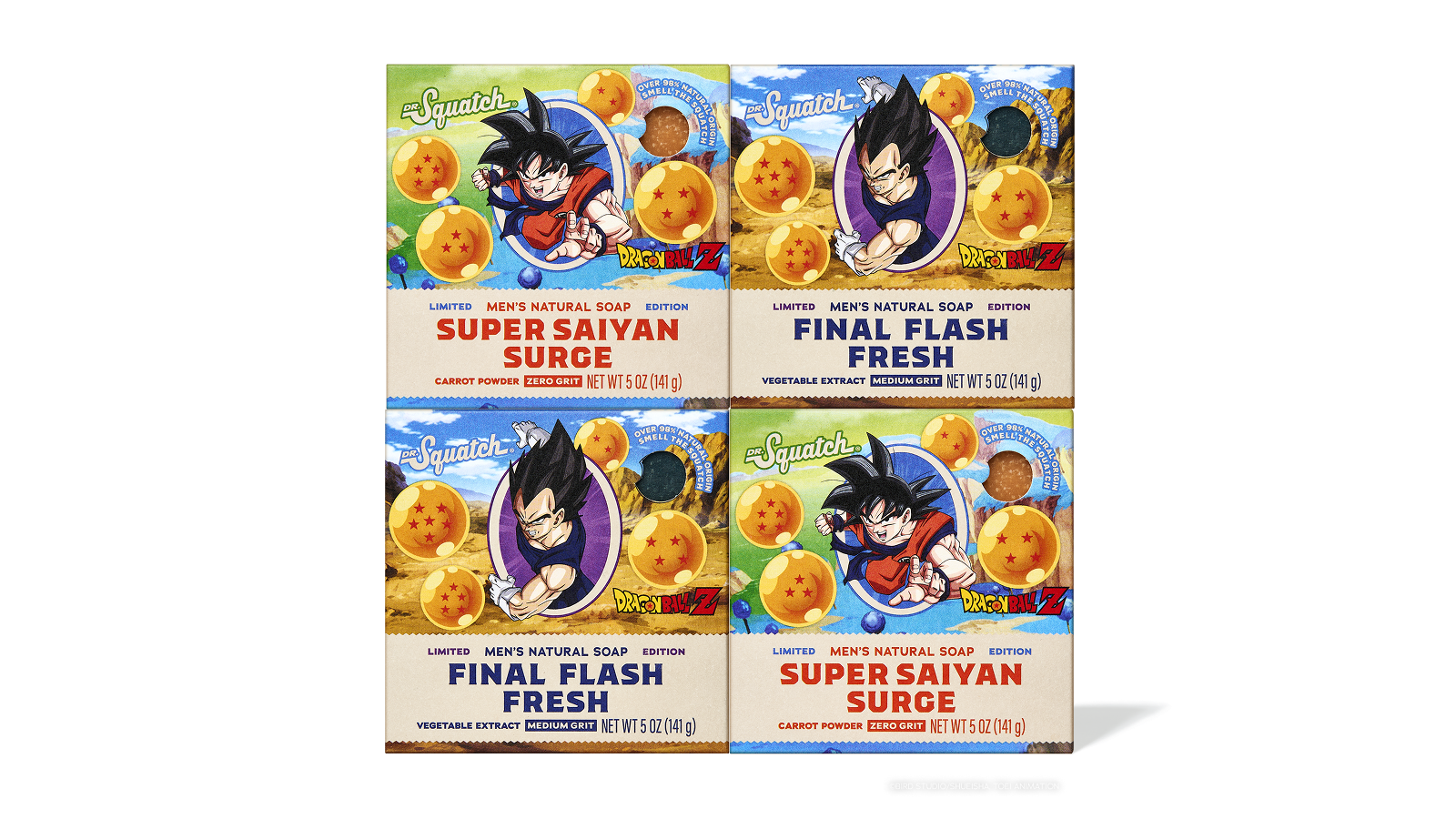 Dragon Ball Z 4-Pack - Fresh Scent for Real Life