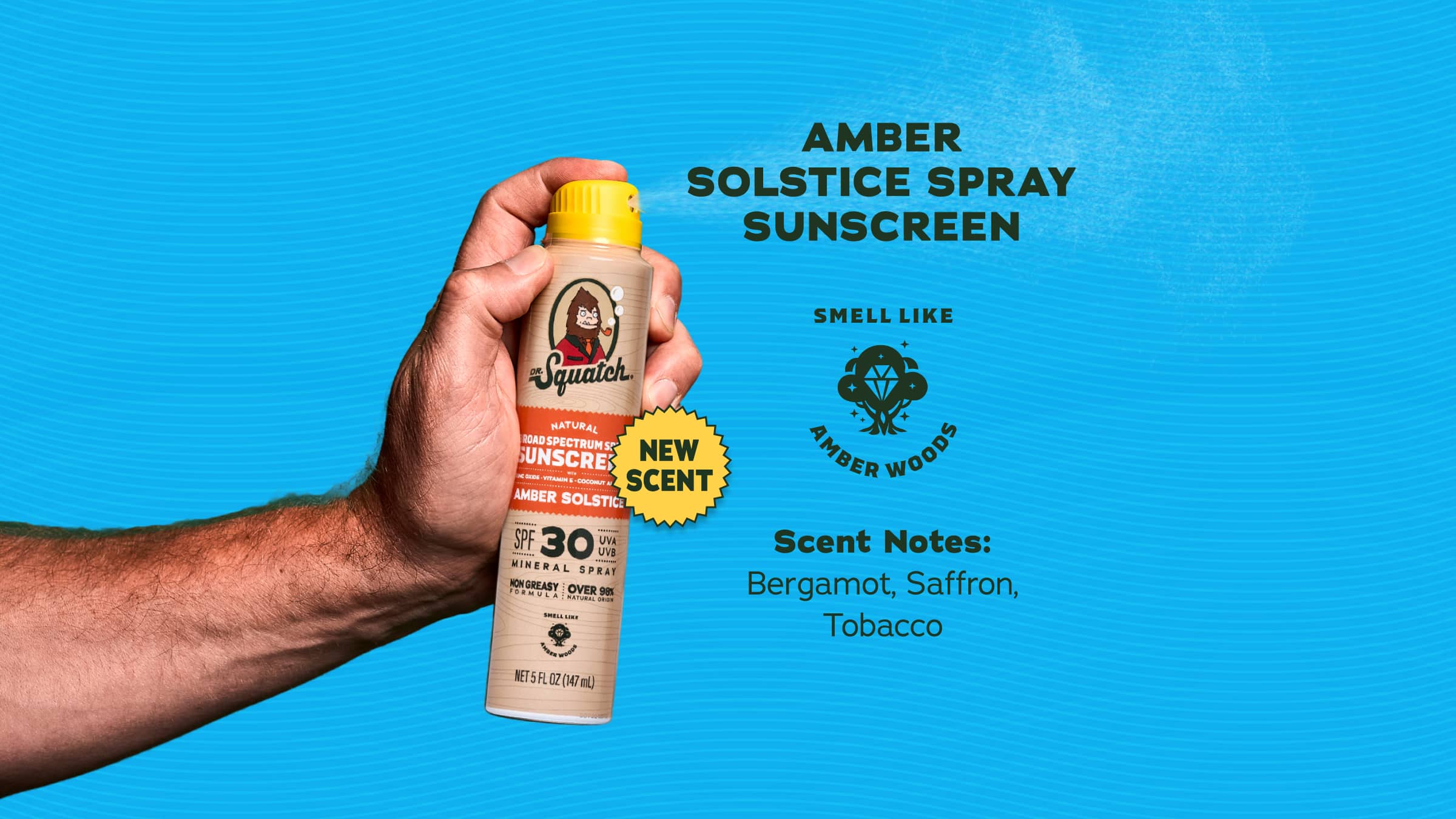 Amber Solstice Spray Sunscreen - Find a Better Way to Lather