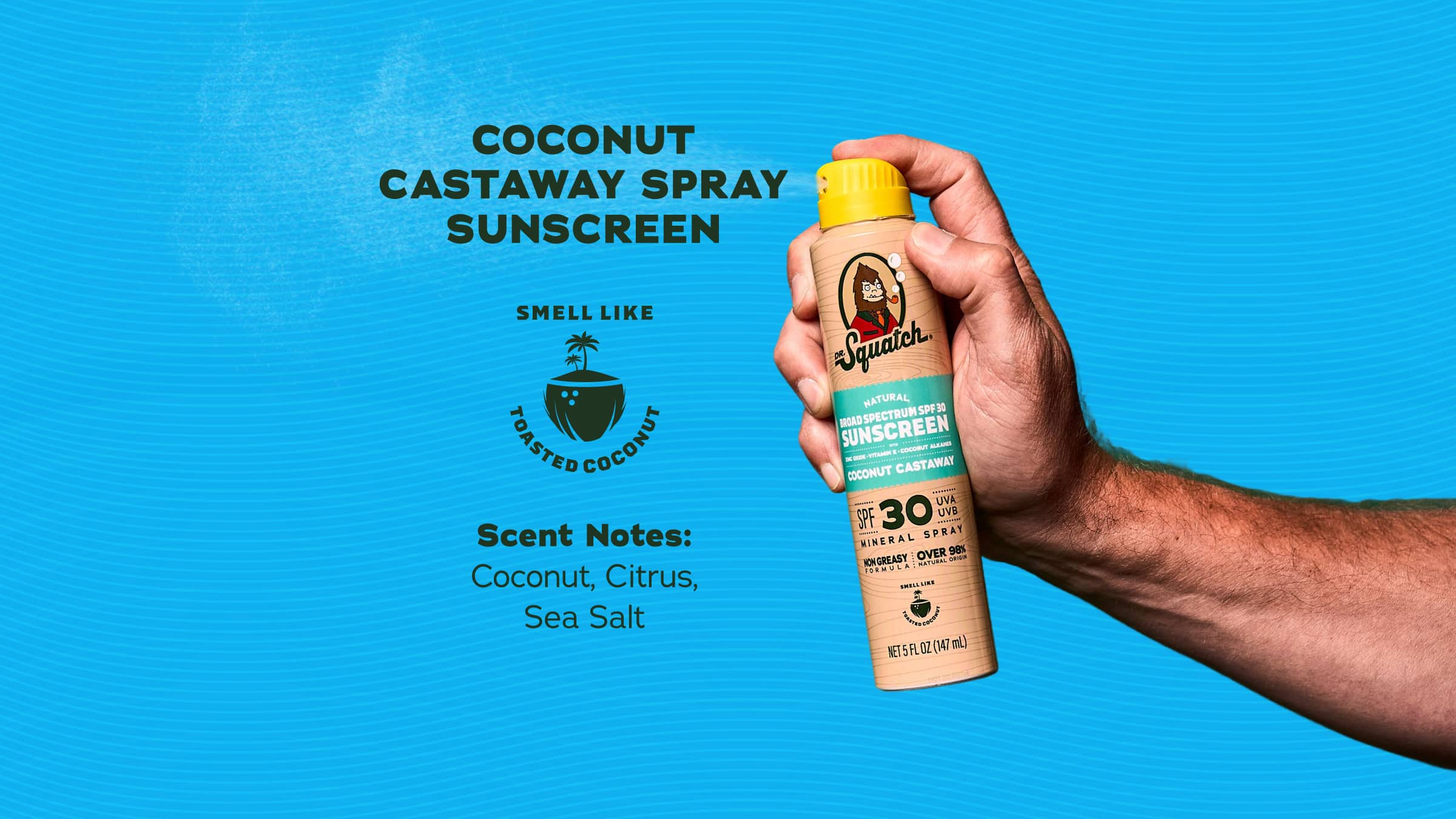 Coconut Castaway Spray Sunscreen - Win Fresh With Every Wash
