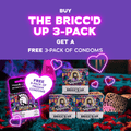 Bricc'd Up Condom 3-Pack - Clean Body Fresh Mind