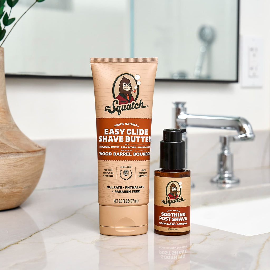 Wood Barrel Bourbon Smooth Shave Bundle - Soap Worth Showing Off