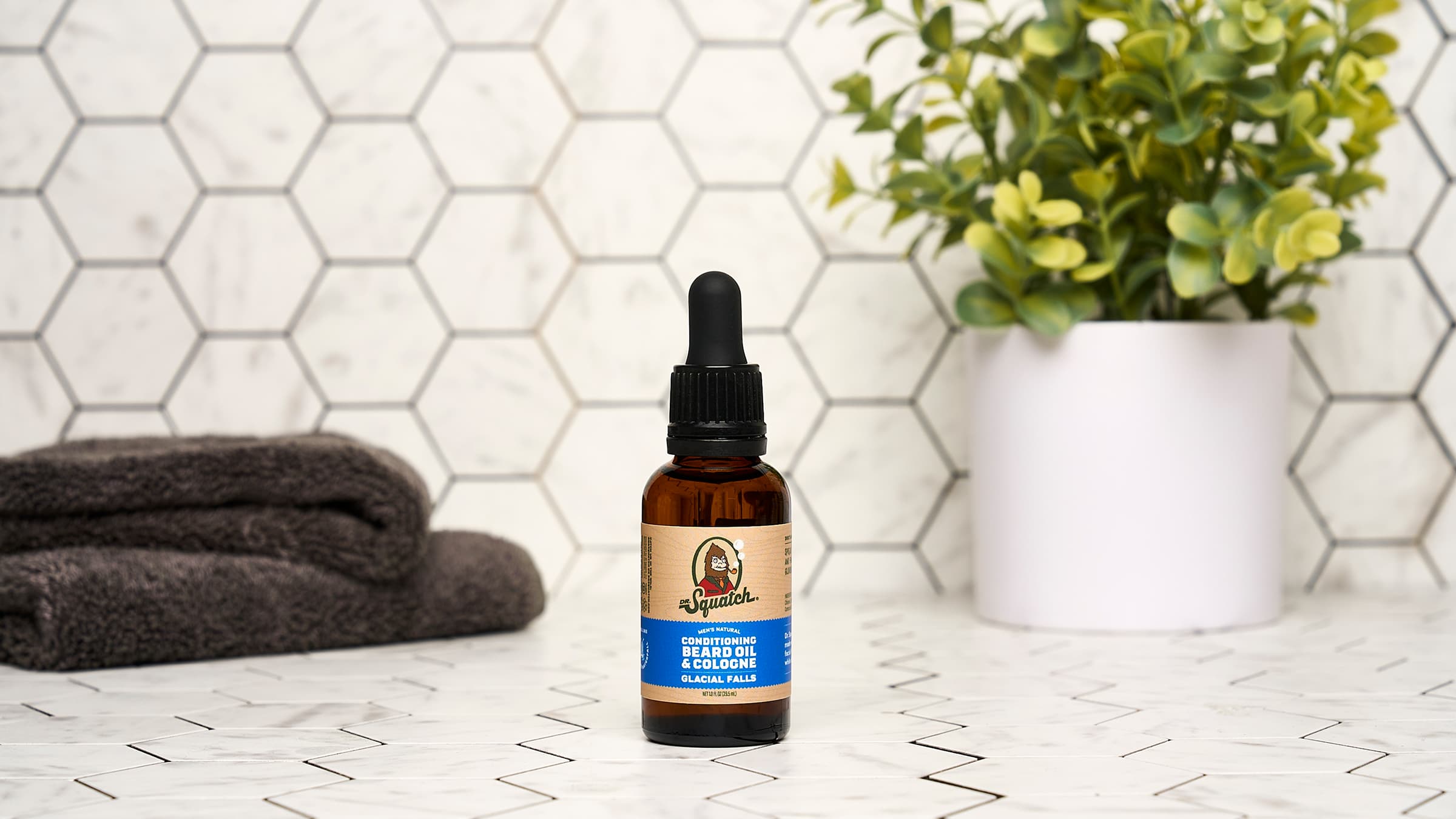 Conditioning Beard Oil & Cologne Glacial Falls - Bold Clean for Busy Days