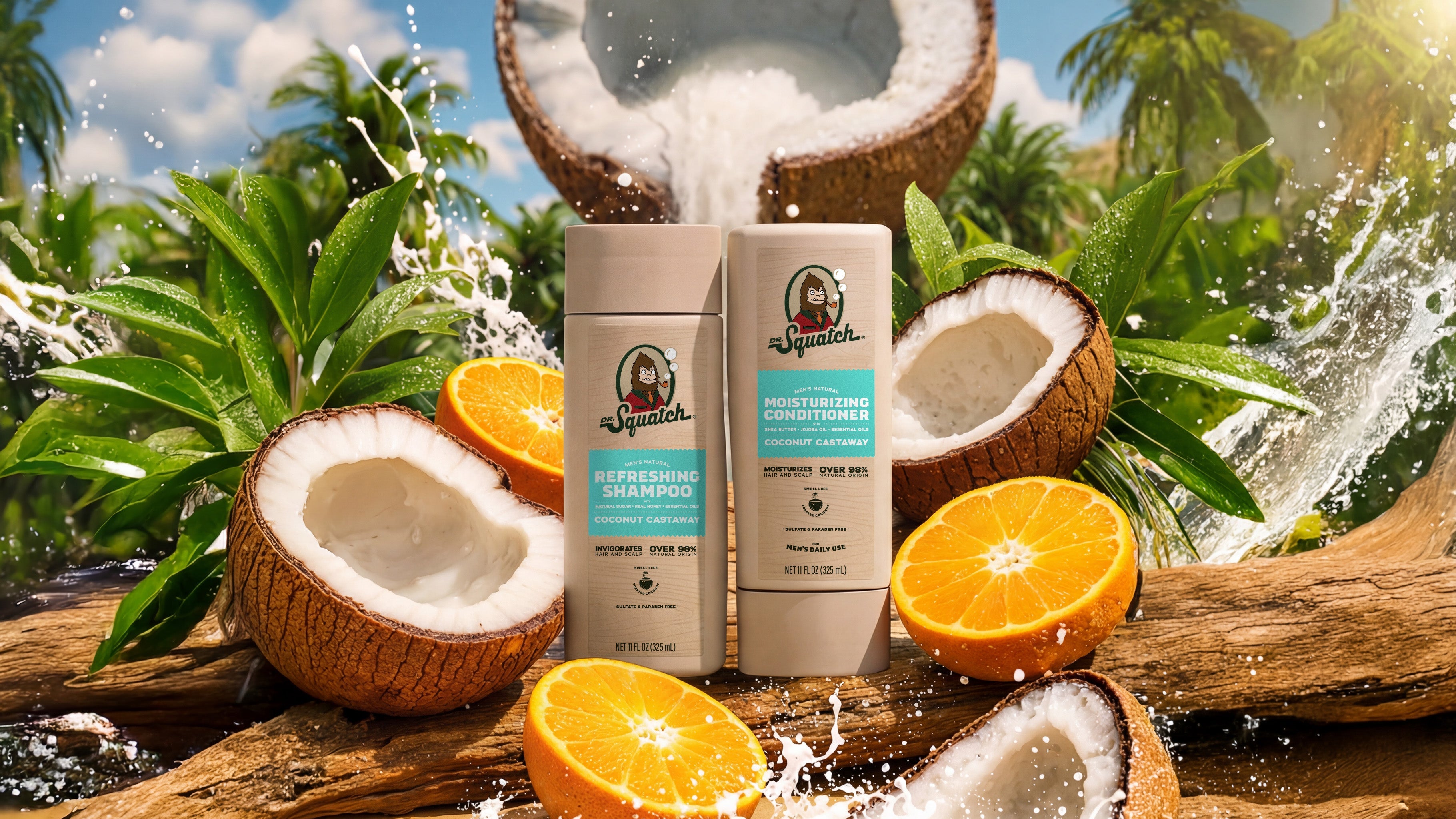 Coconut Castaway Hair Care Kit - Smell Clean Not Overdone