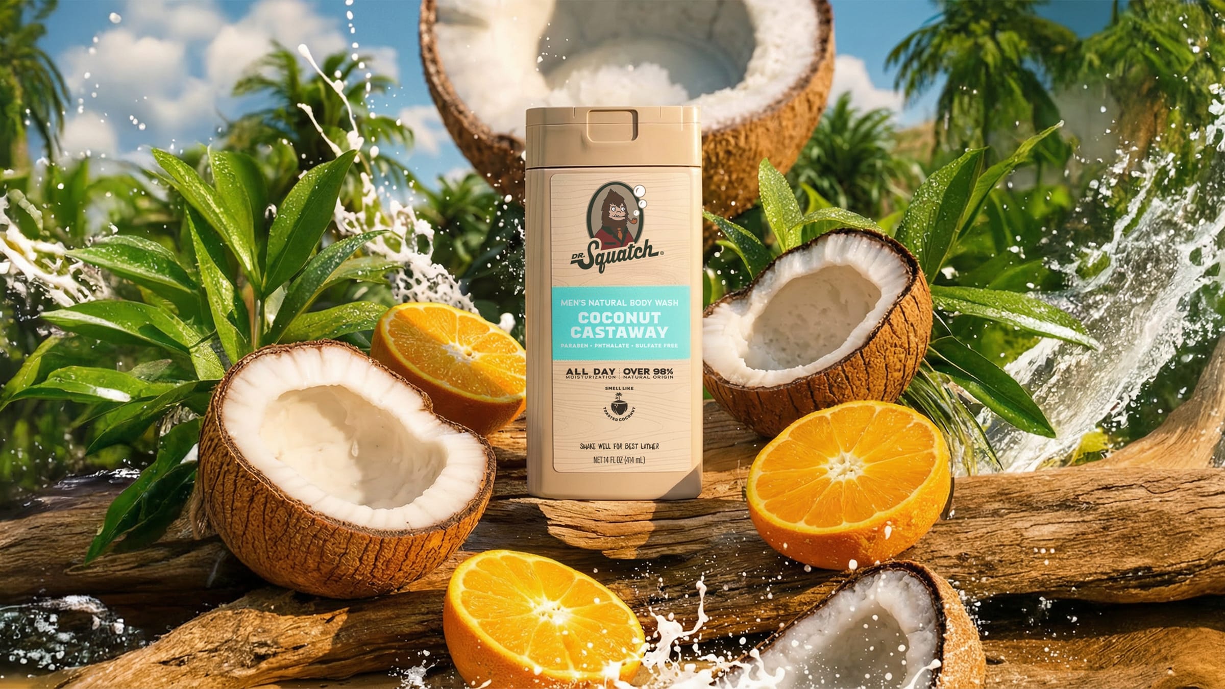 14 oz Coconut Castaway Body Wash - Fresh Enough for Anything