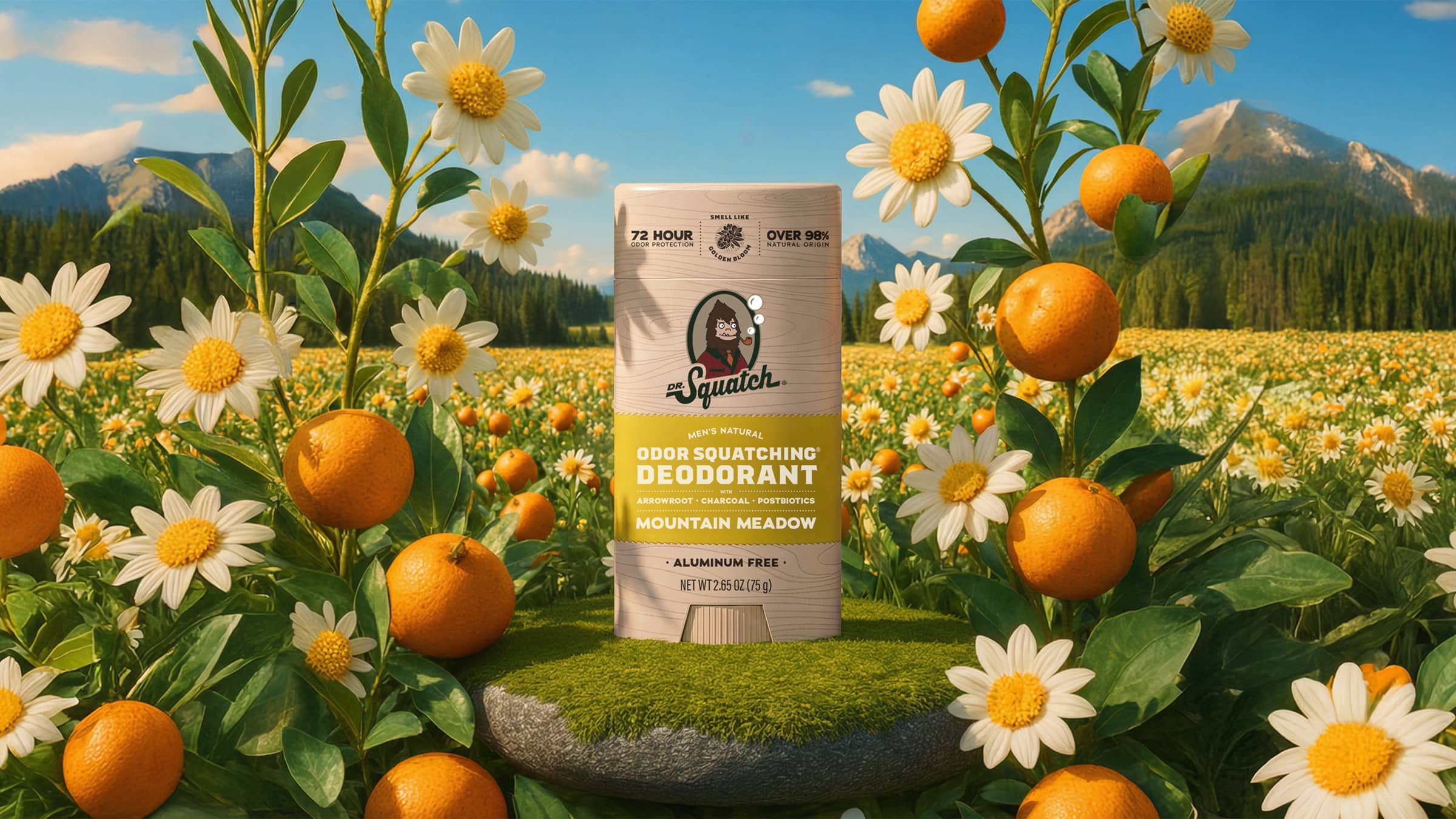 Mountain Meadow Deodorant - The Bar Men Reach For