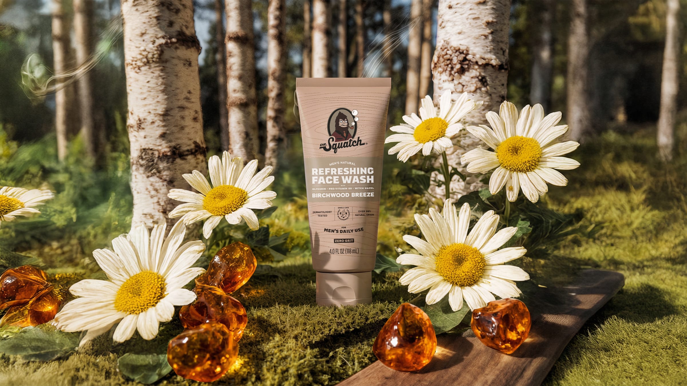 Birchwood Breeze Refreshing Face Wash - Shower Ready in Minutes