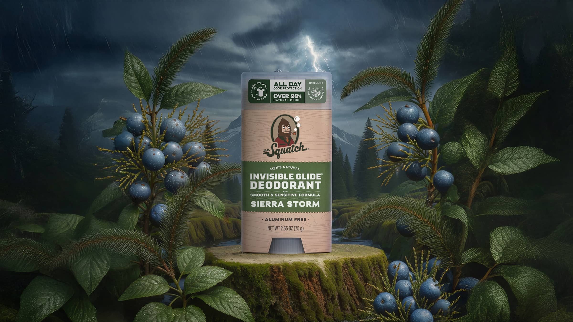 Sierra Storm Invisible Glide Deodorant - Fresh Soap for Men