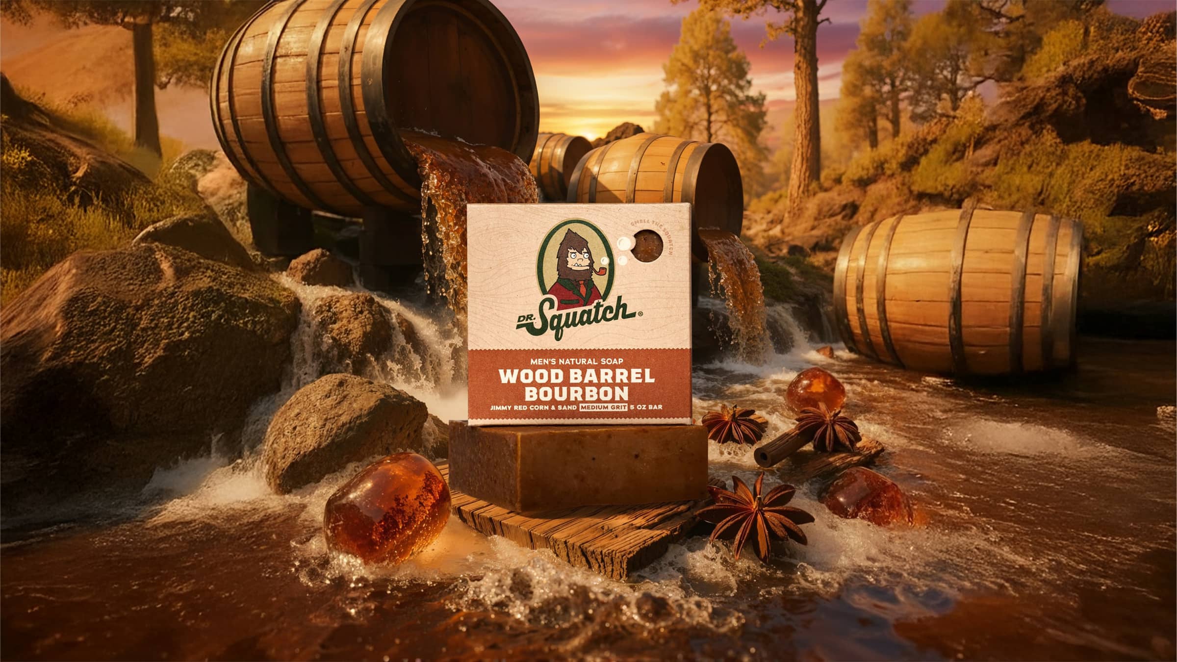Wood Barrel Bourbon - Shower Strong Every Day