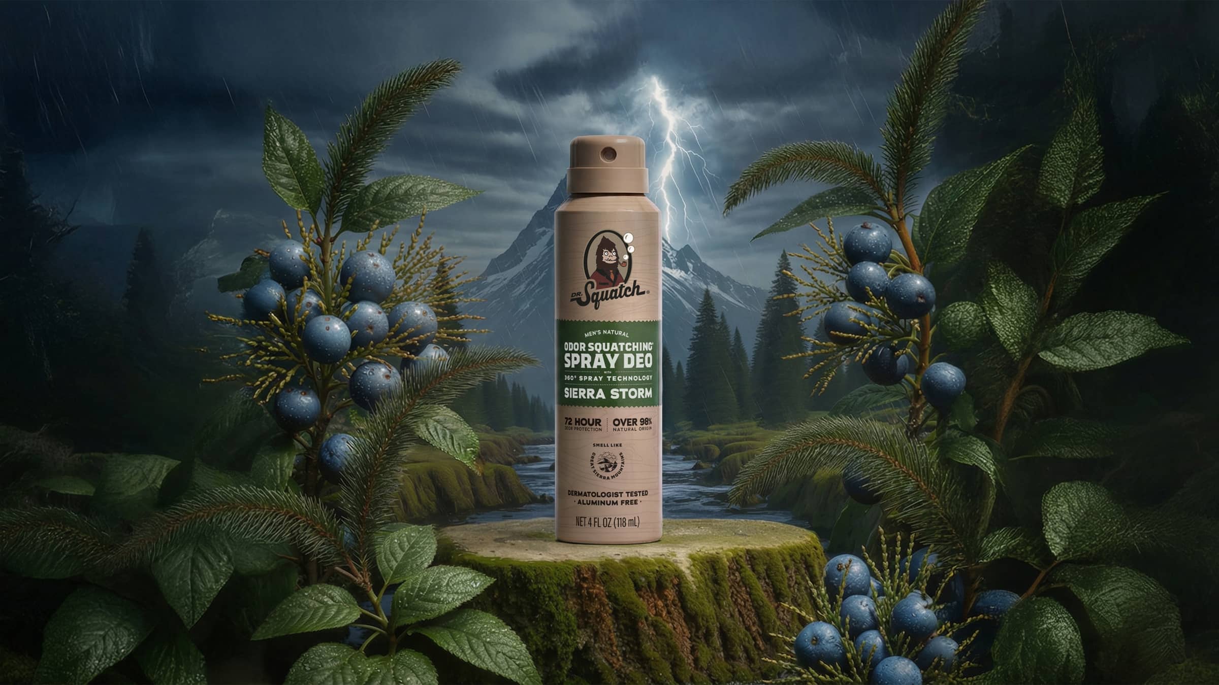 Sierra Storm Spray Deodorant - Wash Away the Workday