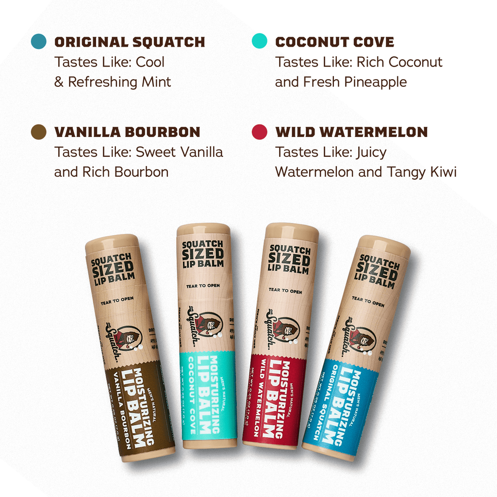 Lip Balm 4-Pack - Stay Fresh After the Shower