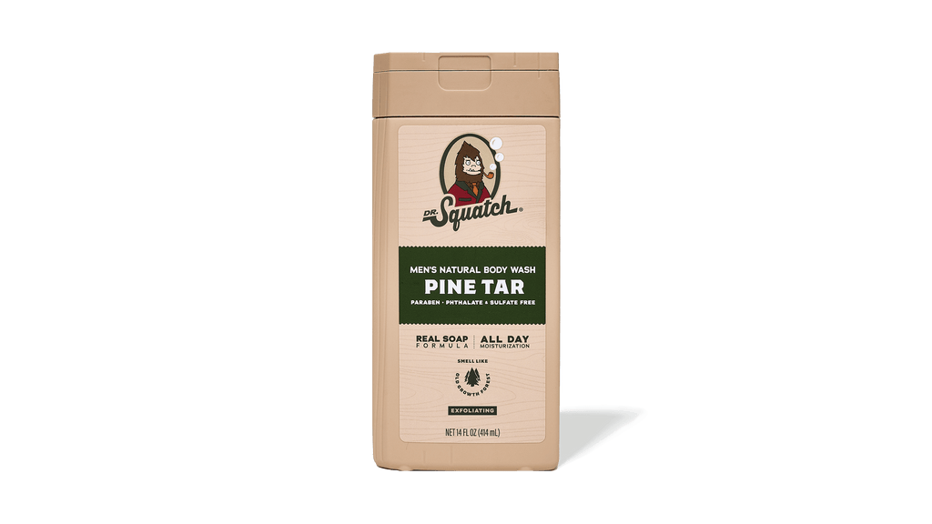 14 oz Pine Tar Exfoliating Body Wash - Smell Good and Feel Ready