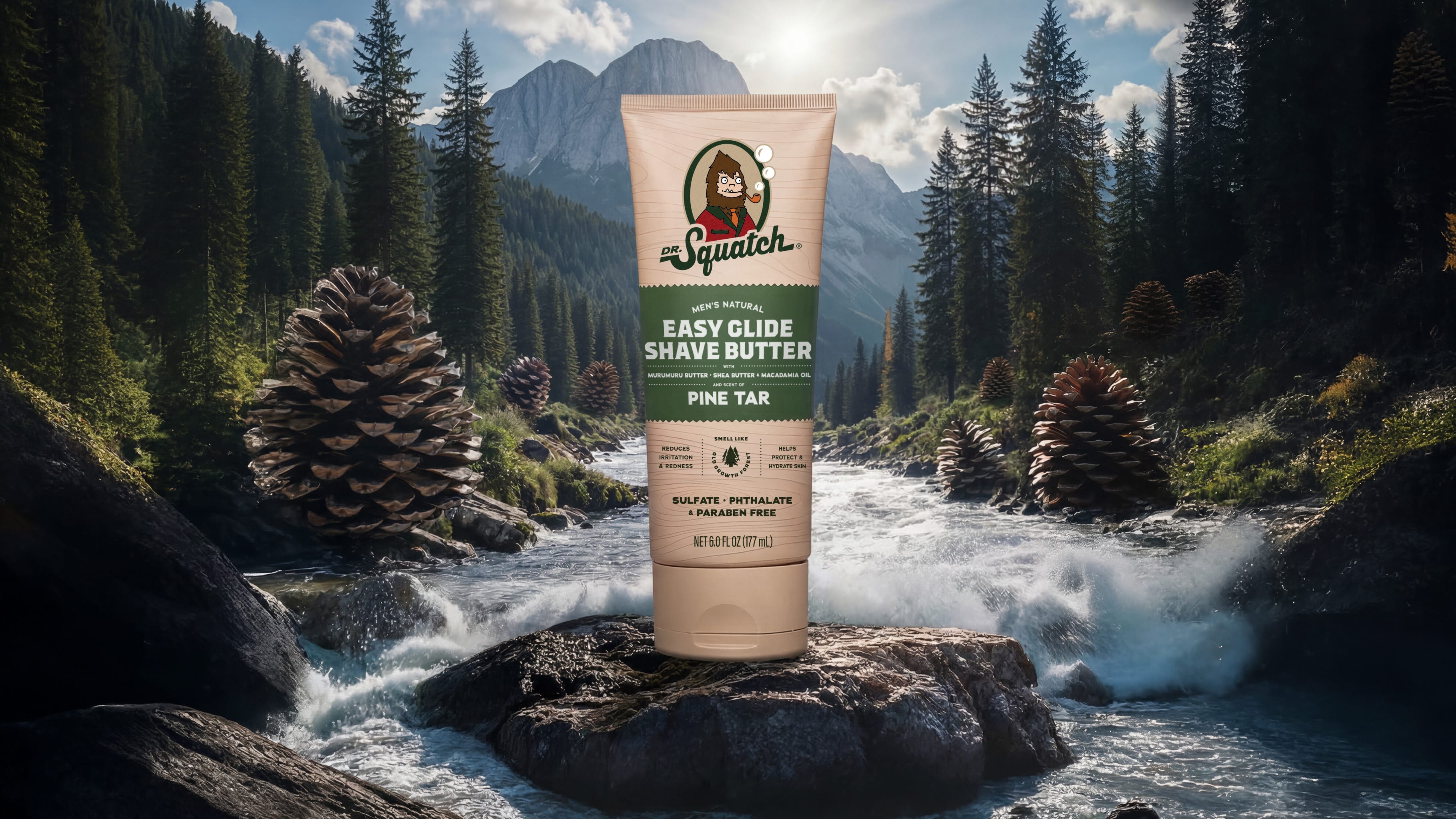 Easy Glide Shave Butter Pine Tar - Smell Clean and Stay Sharp