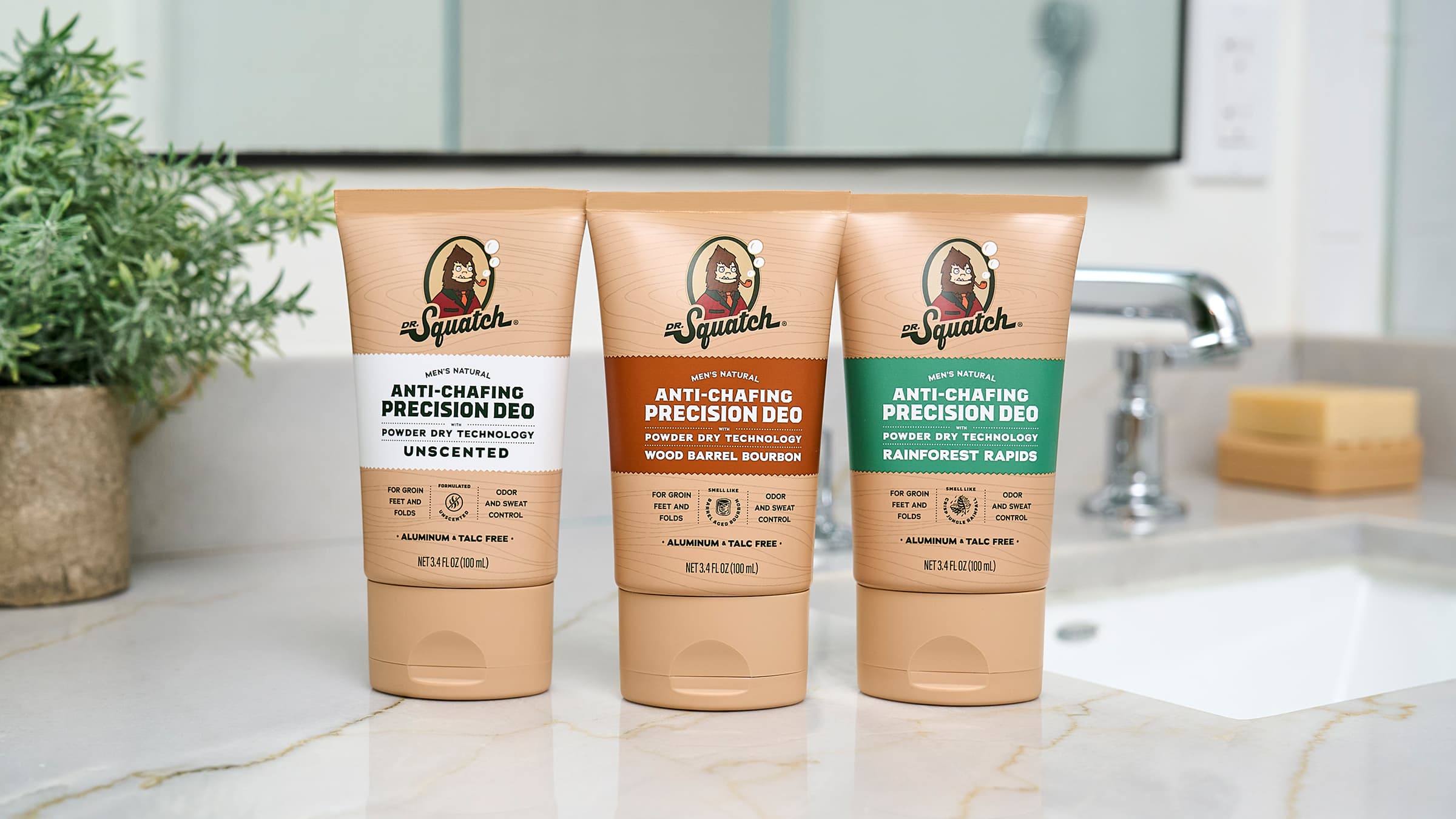 Unscented Precision Deo - Shower Ready in Minutes